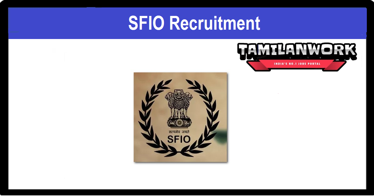 SFIO Recruitment