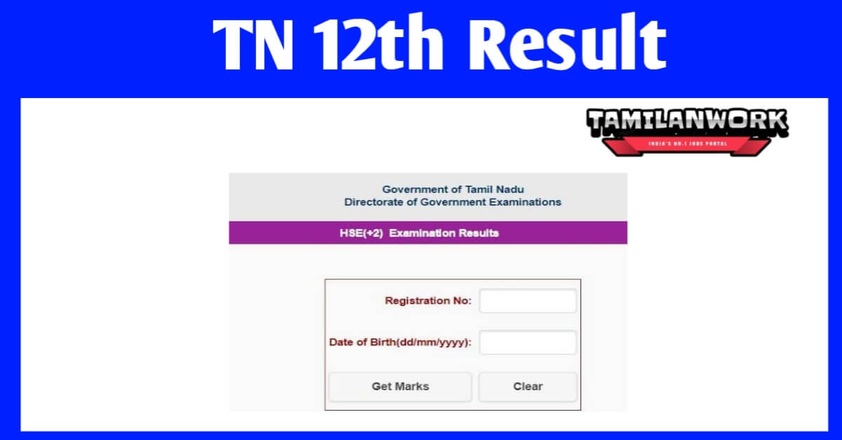 TN 12th Result 2023