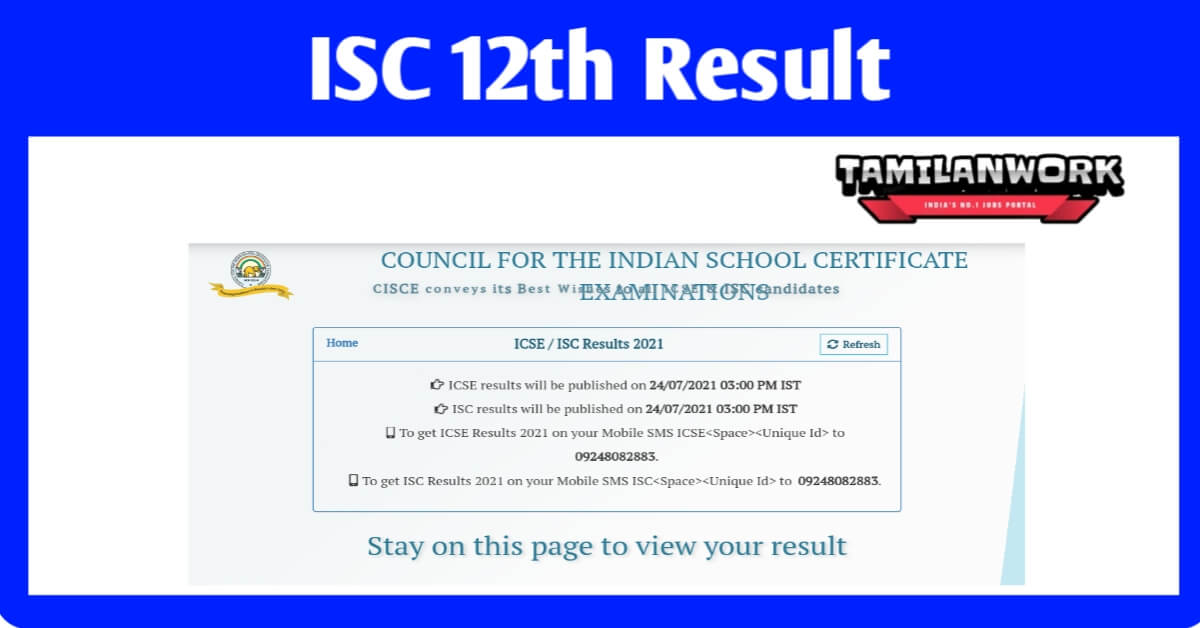 ISC 12th Result 2021