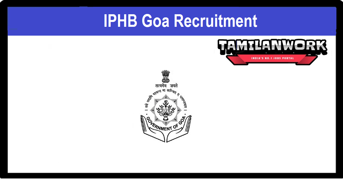 IPHB Goa Recruitment