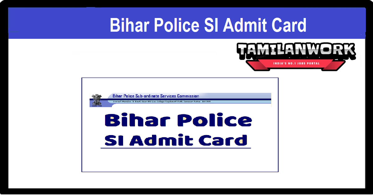 Bihar Police ESI Admit Card 2022