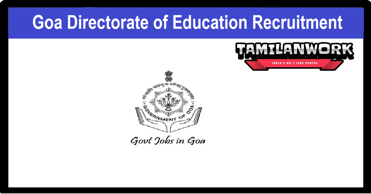 Goa Directorate of Education Recruitment