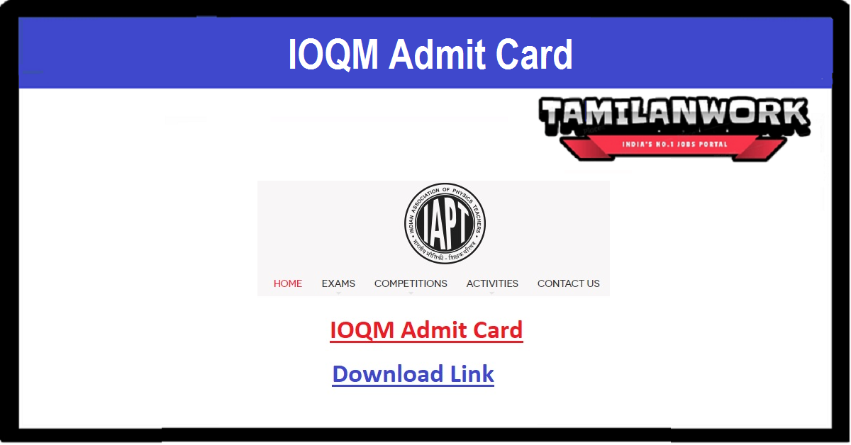IOQM Admit Card