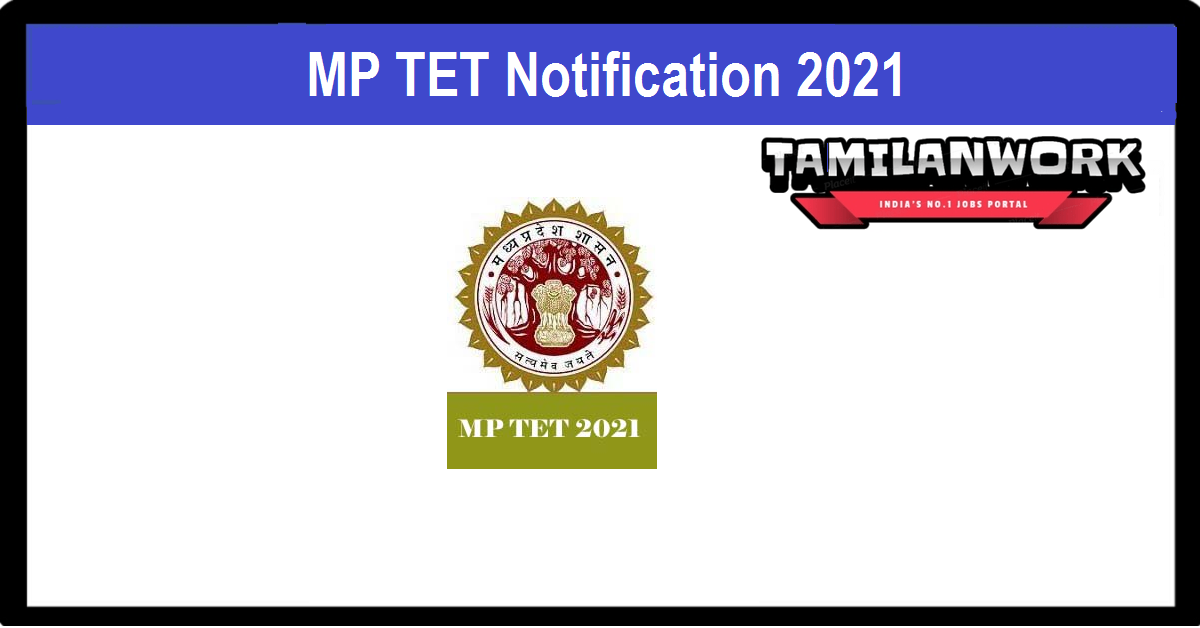 MP TET 2021 Notification