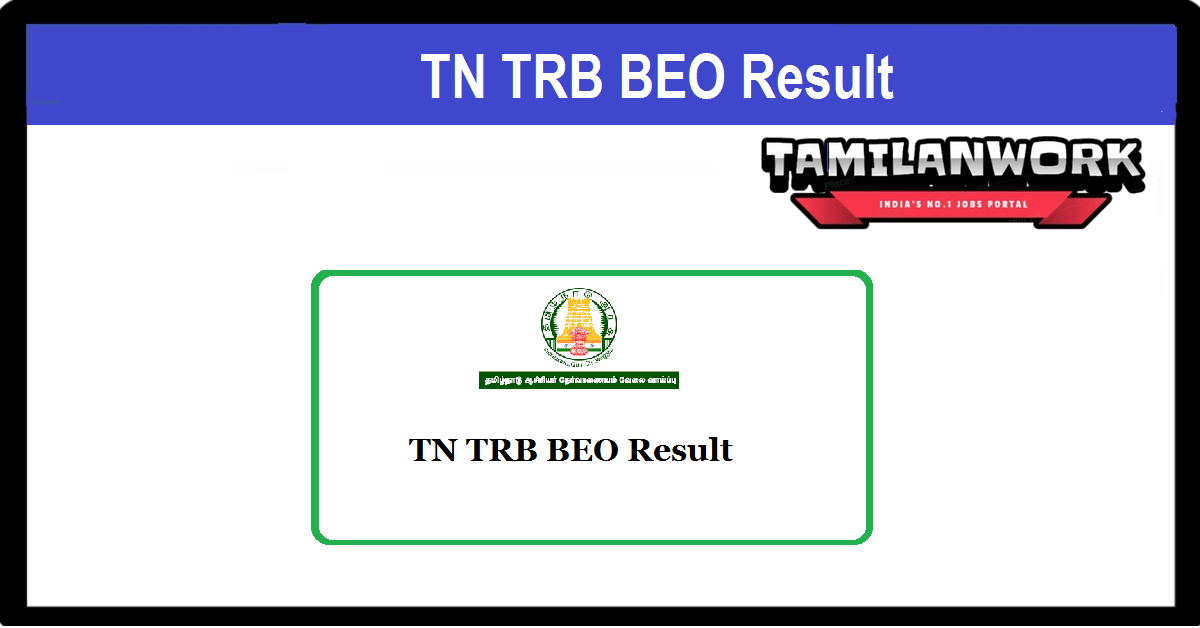 TN TRB BEO Result 2021