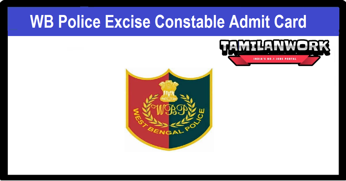 WB Police Excise Constable Admit Card