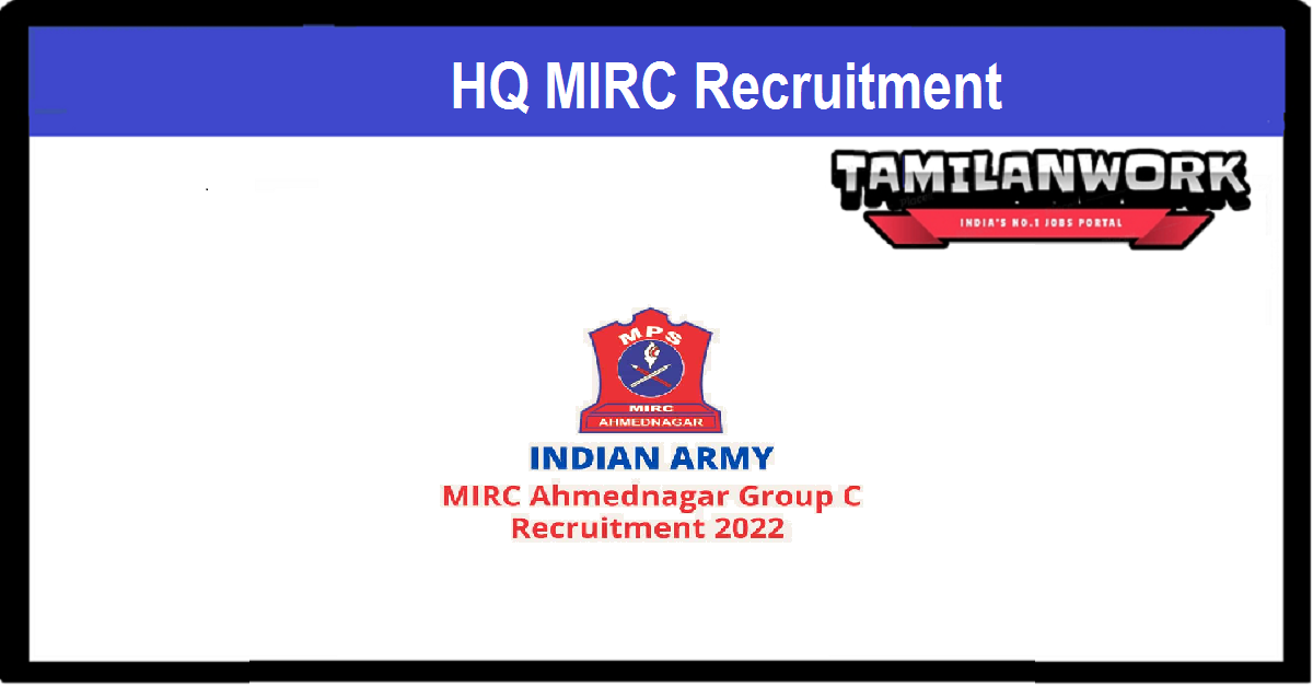 HQ MIRC Recruitment