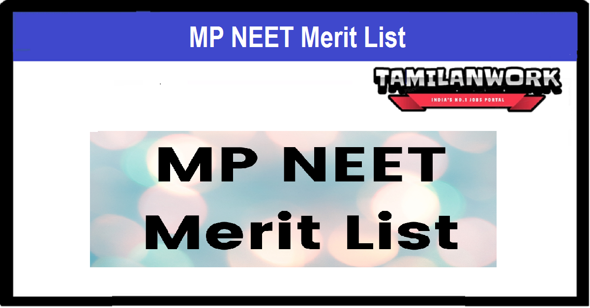 MP NEET Merit List 