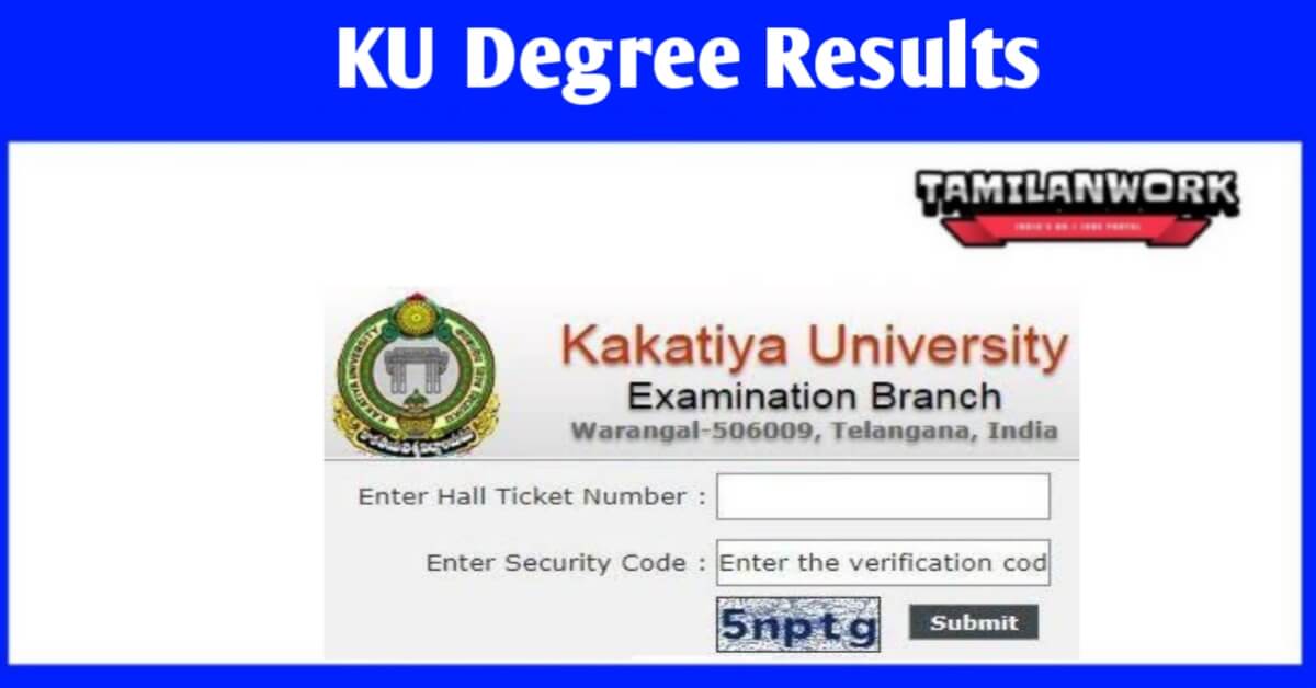 Kakatiya University Degree Results 2022