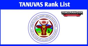 TANUVAS Rank List 2021 