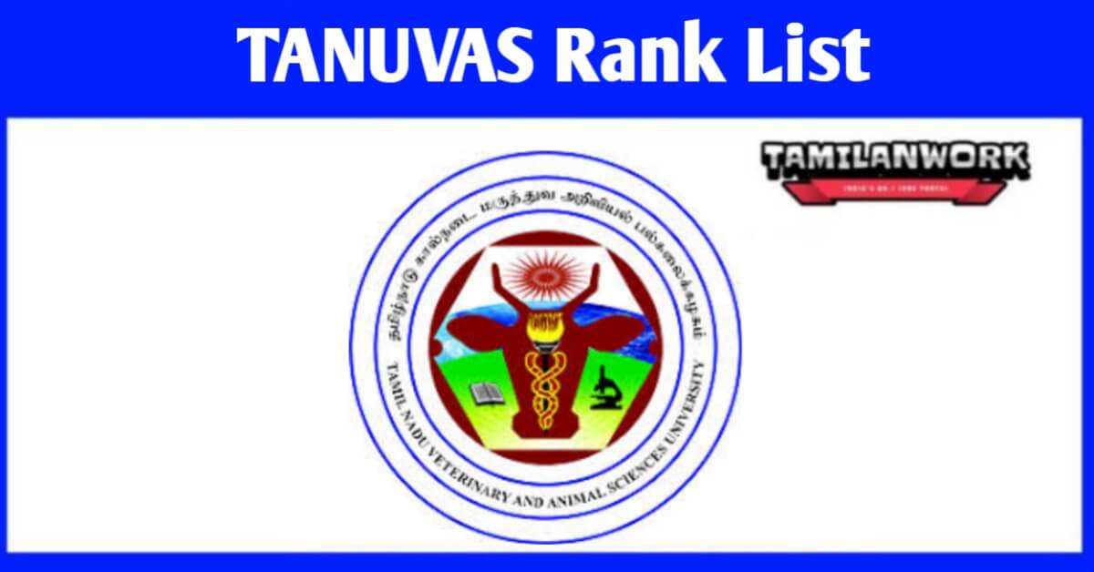 TANUVAS Rank List 2022