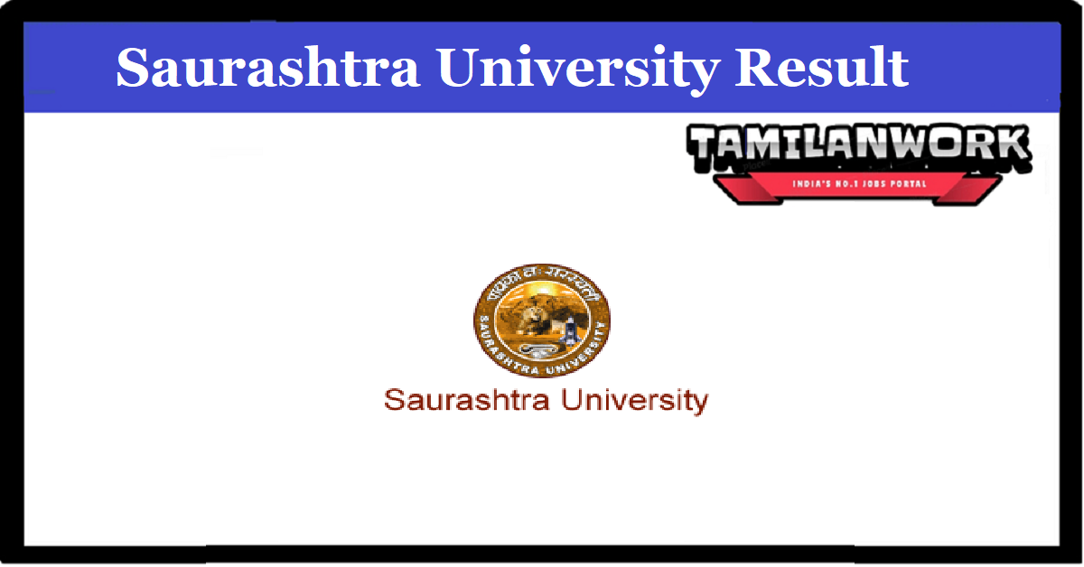 Saurashtra University B Sc 4 Sem Result 2023