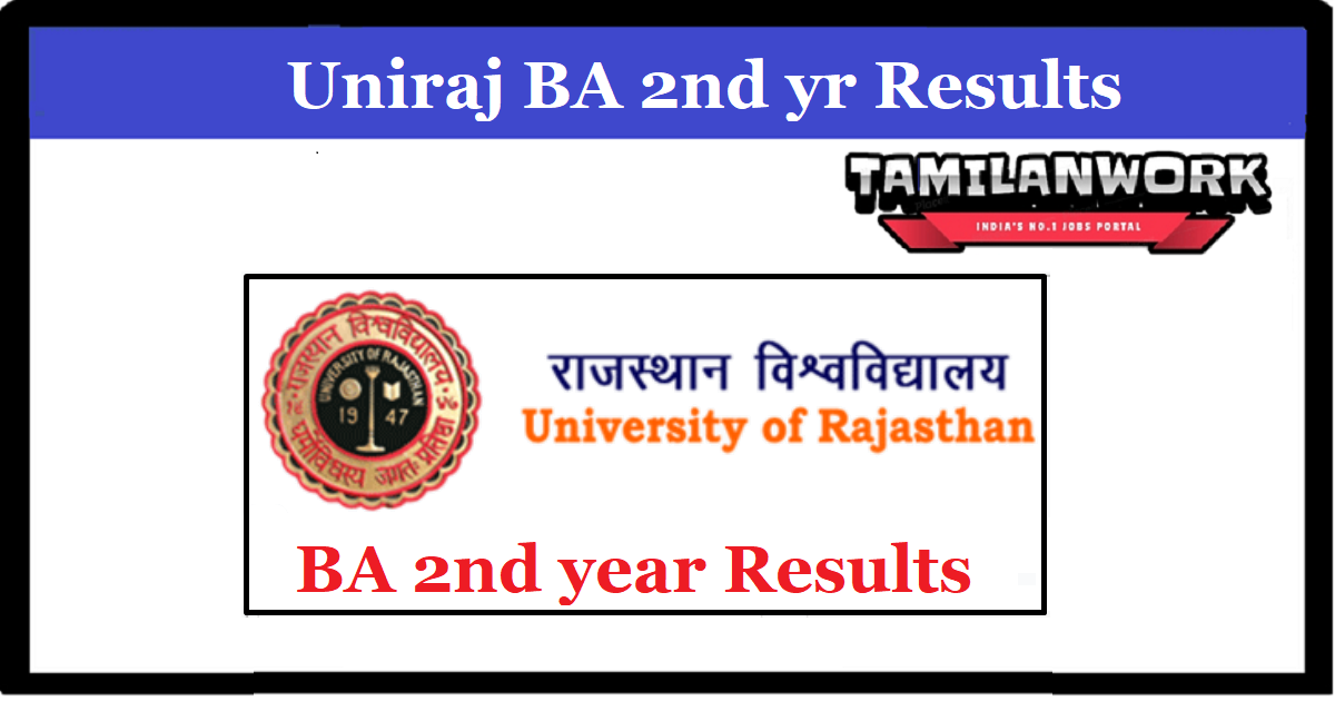 Uniraj BA 2nd Year Result