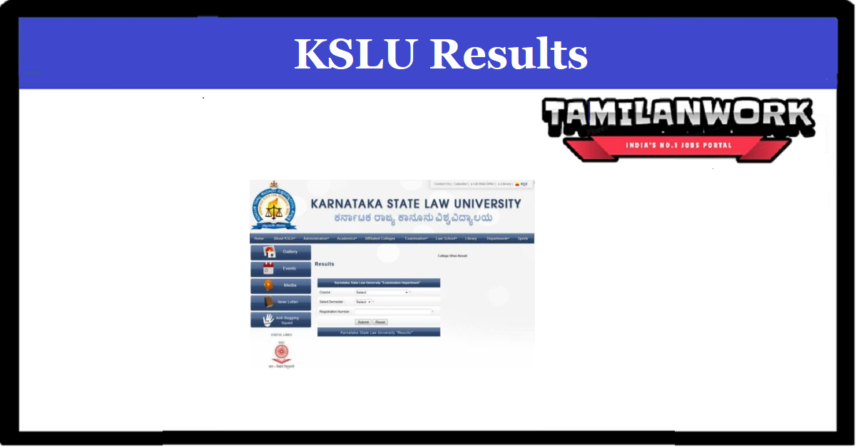 KSLU Exam Result