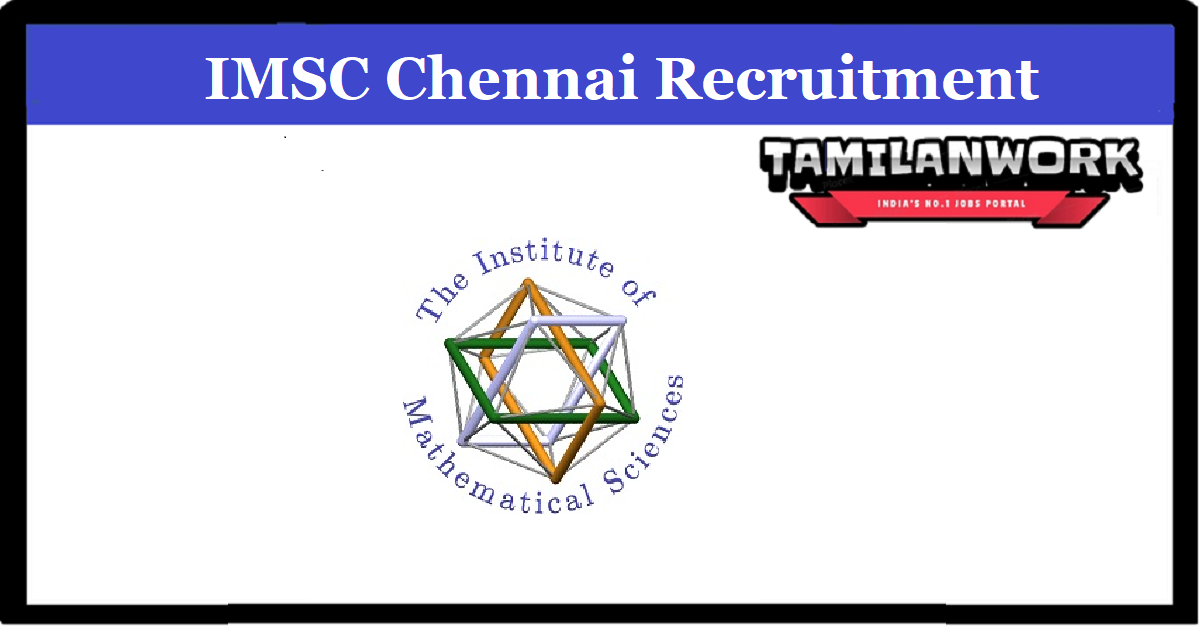 IMSC Chennai Recruitment