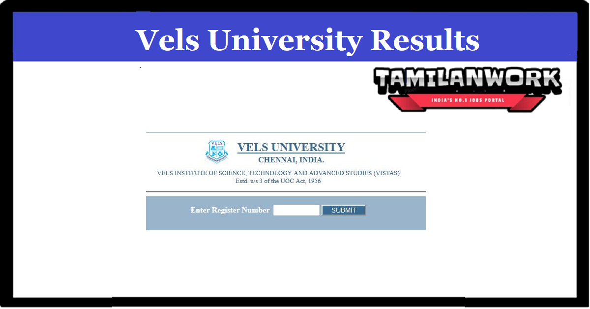 Vels University Result