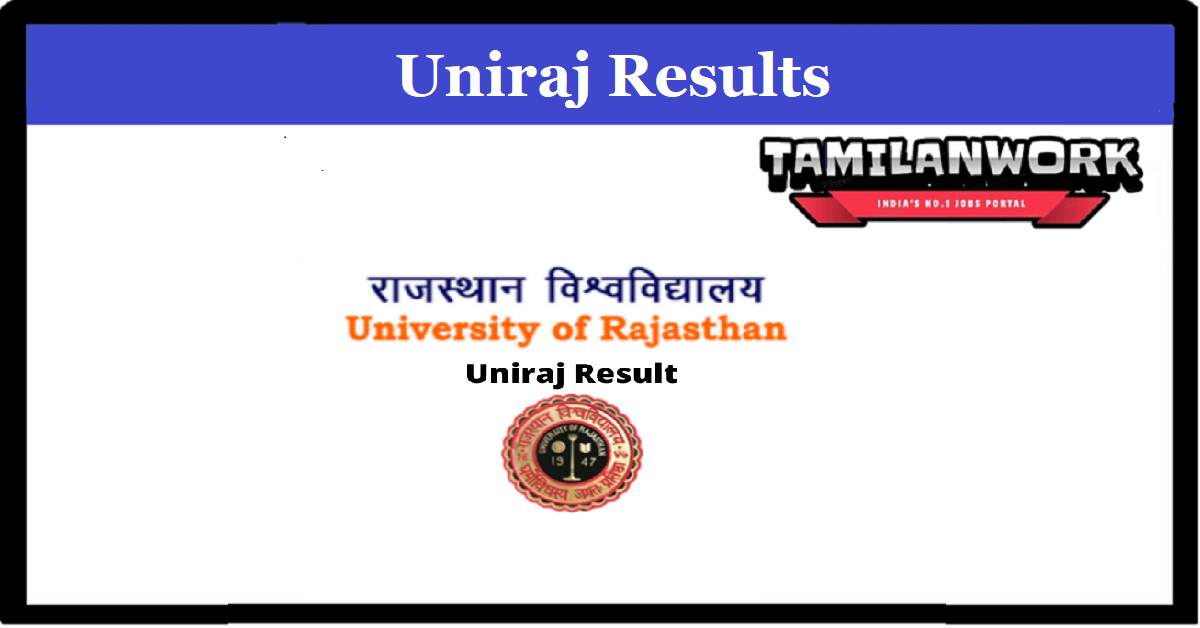 Uniraj BSc 3rd year Result