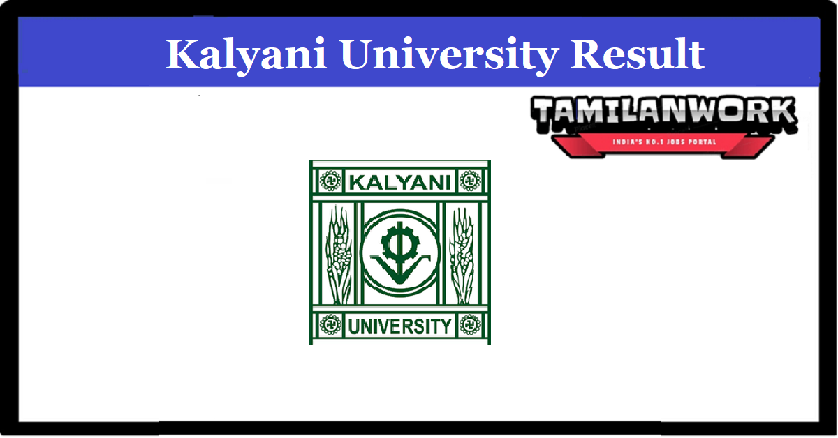 Kalyani University 1st Sem Result 2022
