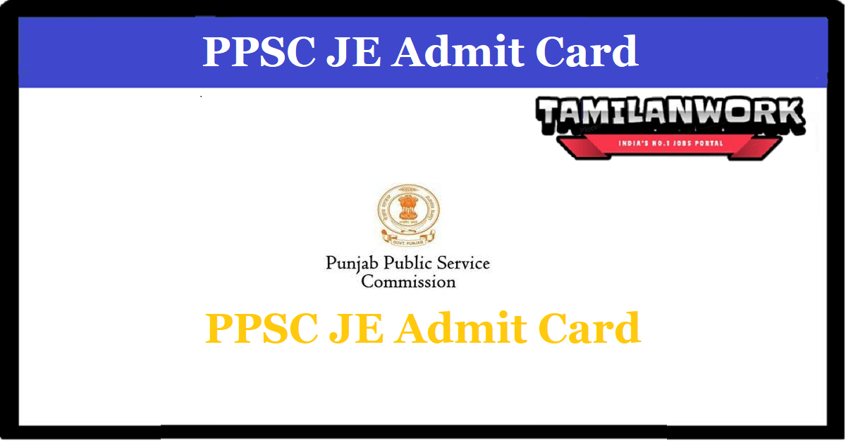 Punjab PSC JE Admit Card