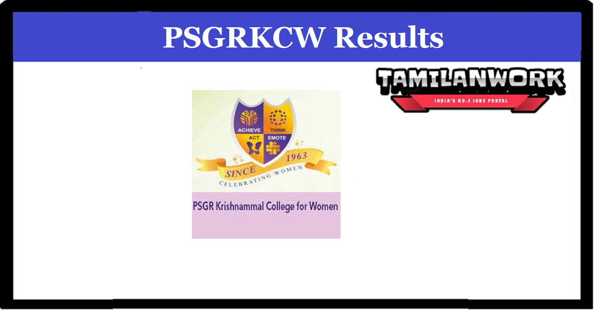 PSGR Krishnammal College Result