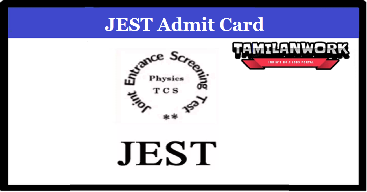 SERB JEST Admit Card