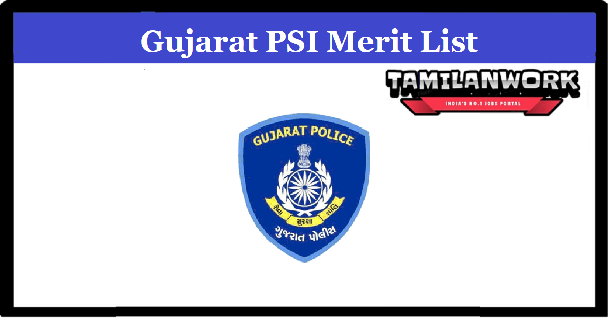 Gujarat PSI Merit List 2022