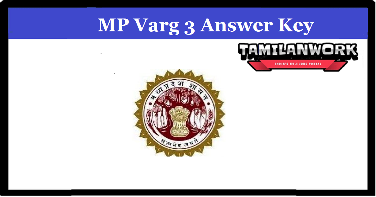 MPPEB Varg 3 Answer Key 2022