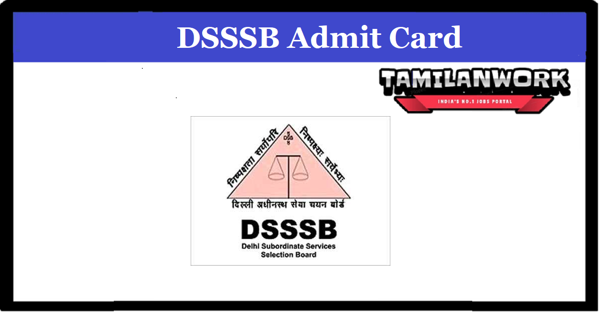 DSSSB Fire Operator Driving Admit Card