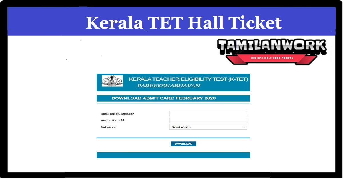 KTET Hall ticket Download 2022