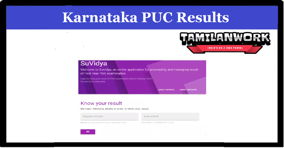 Karnataka 1st PUC Result