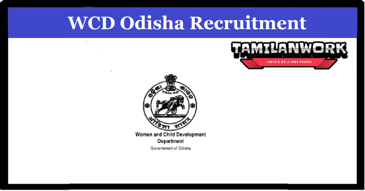 WCD Odisha Recruitment