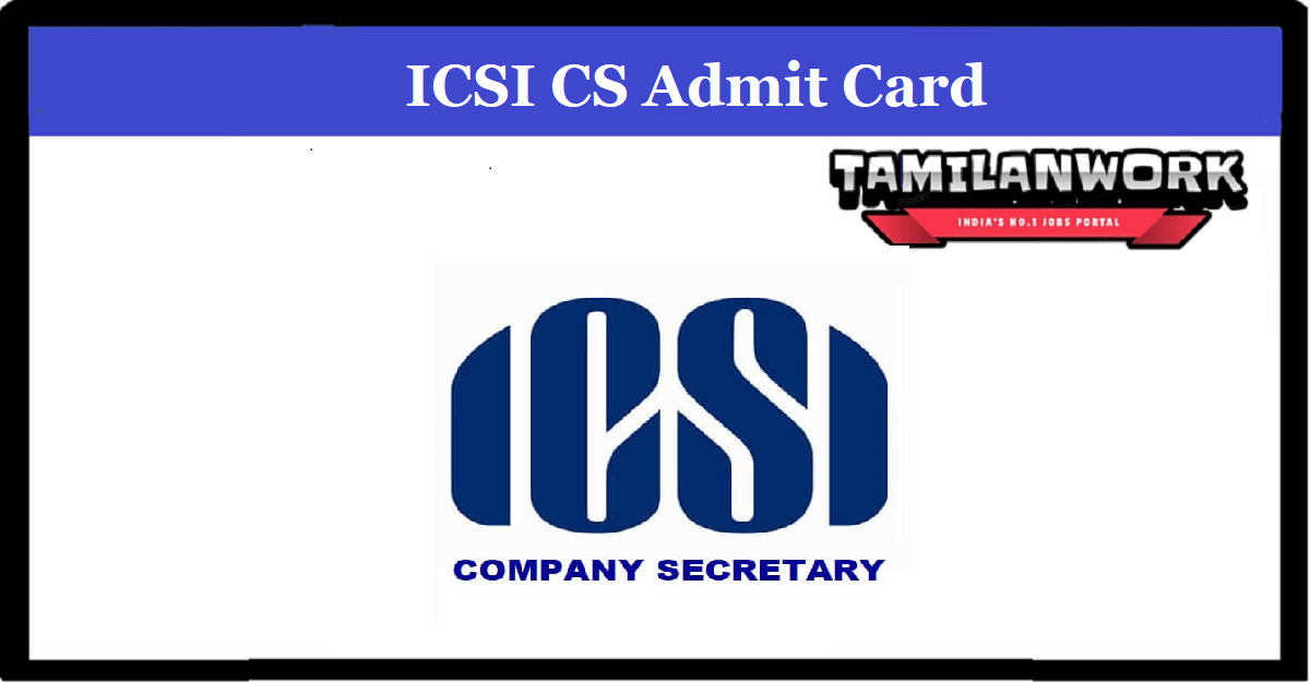 ICSI CS Admit Card