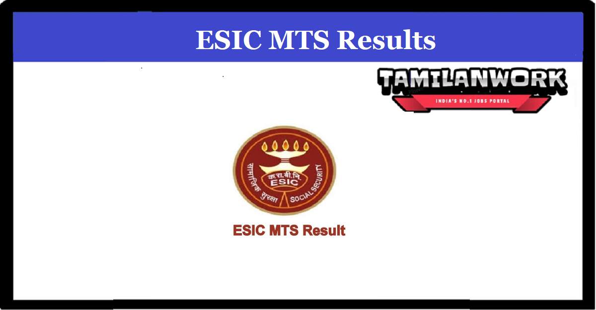 ESIC MTS Phase 1 Result 2022