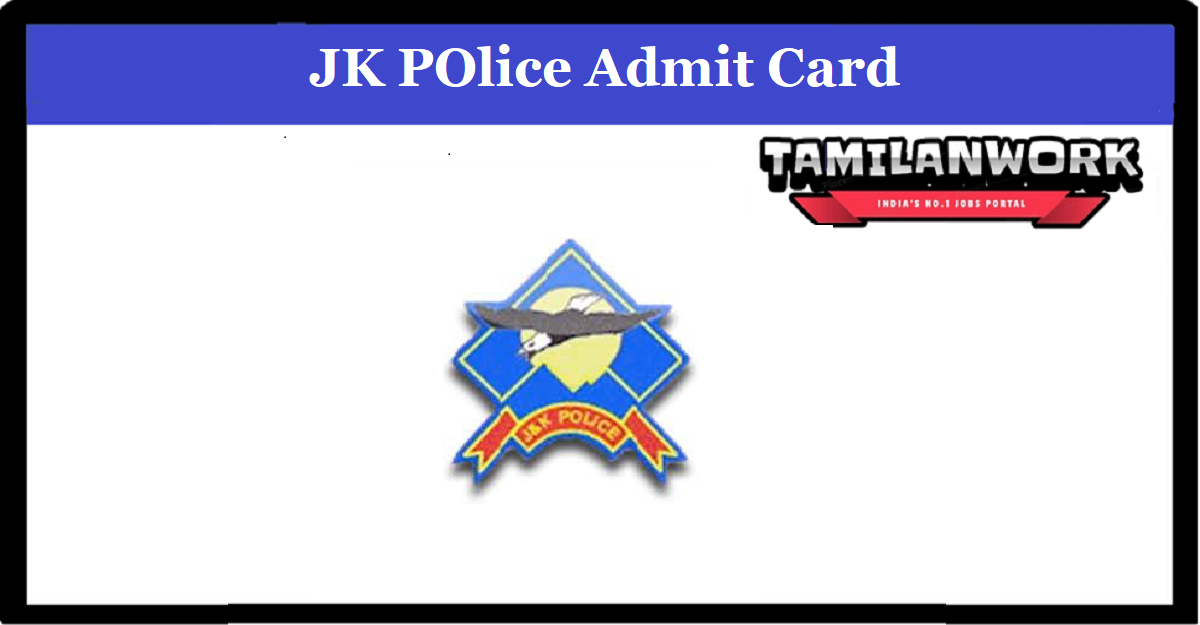 JK Police Constable Admit Card 2022