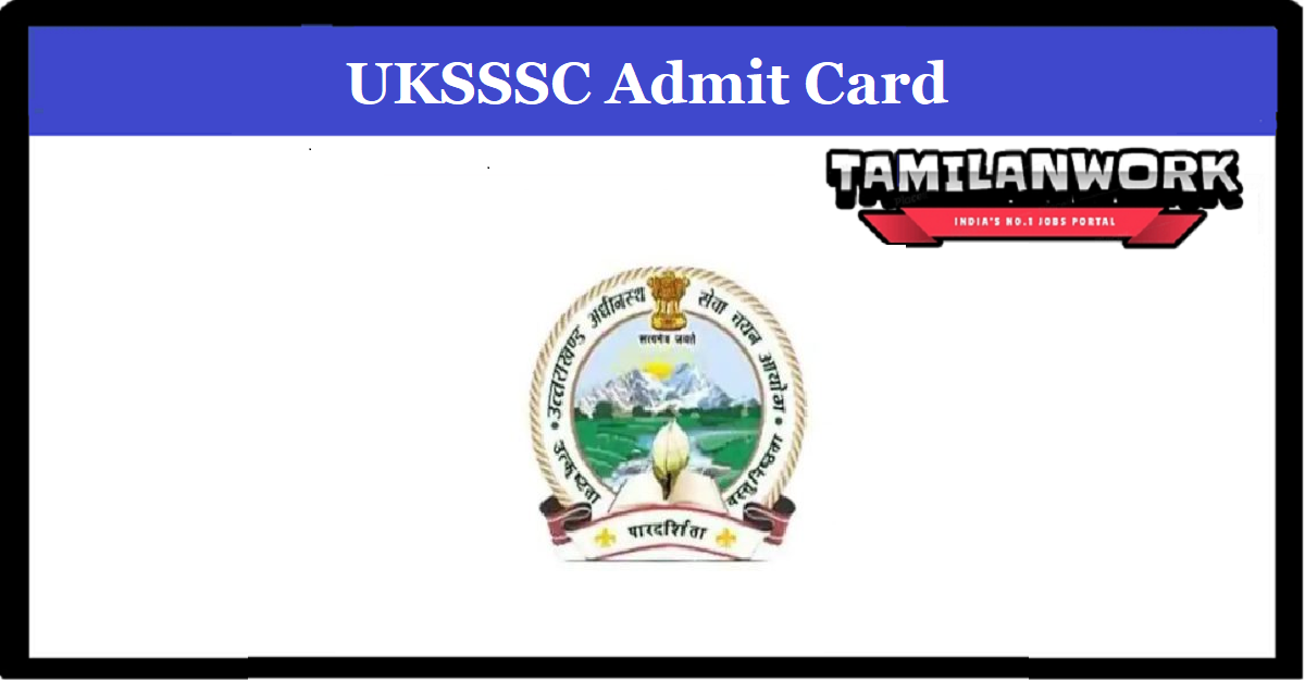 UKSSSC Driver Admit Card