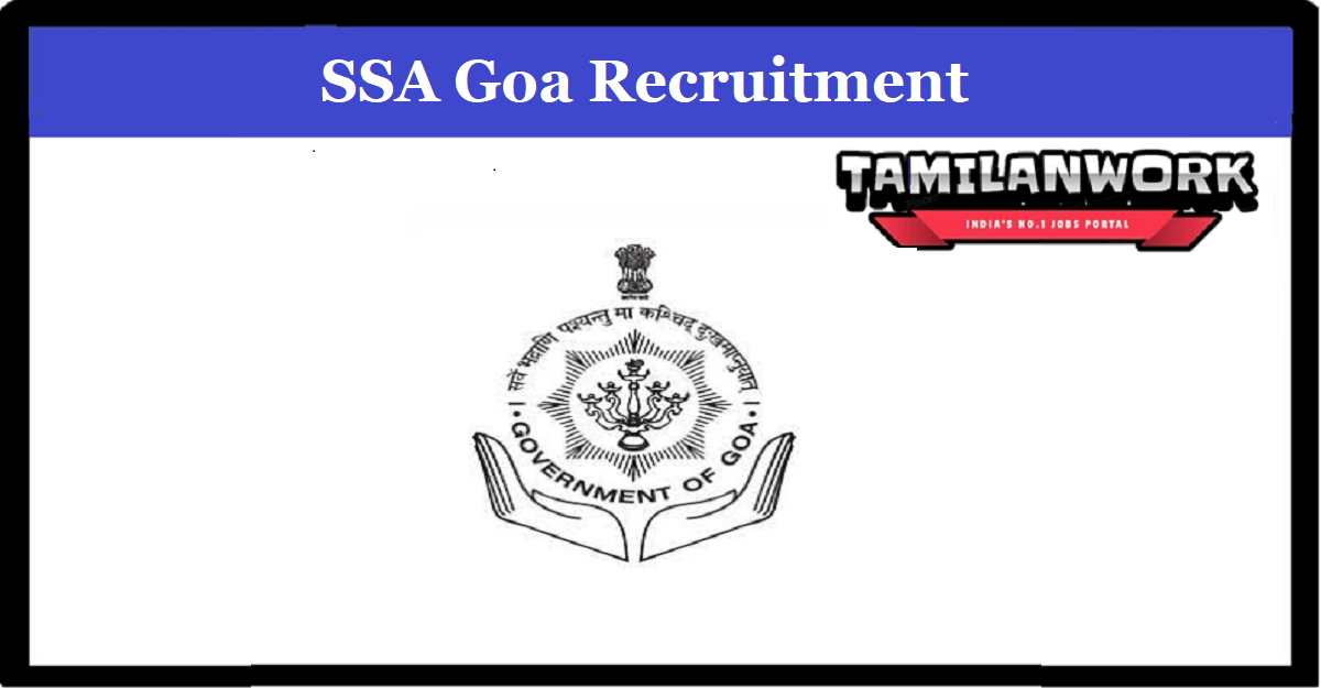 SSA Goa Recruitment