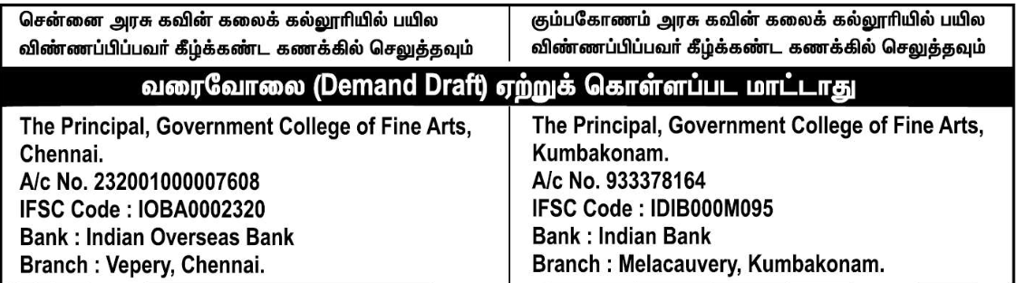 TN Art and Culture Admission