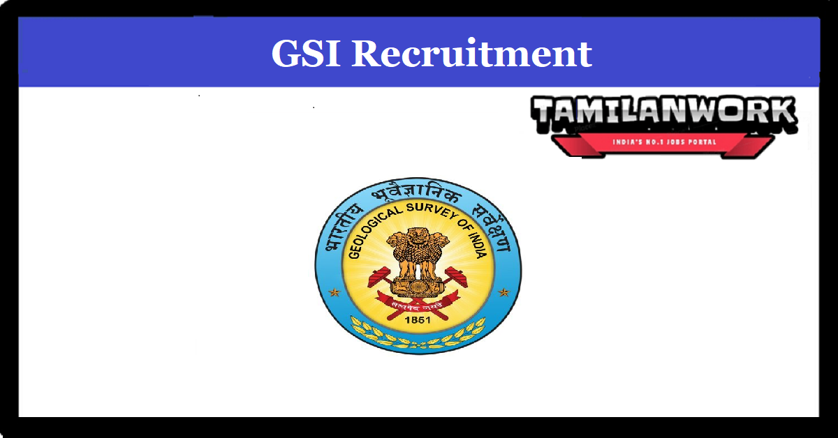 Geological Survey of India Recruitment 