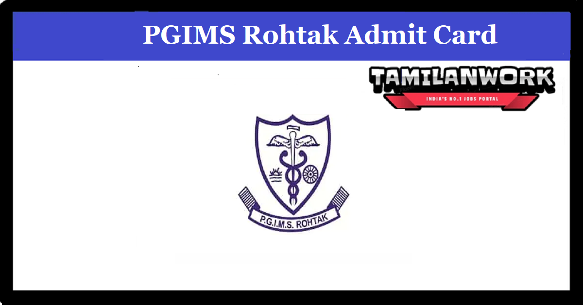 PGIMS Rohtak B.Sc Nursing Admit Card 2022