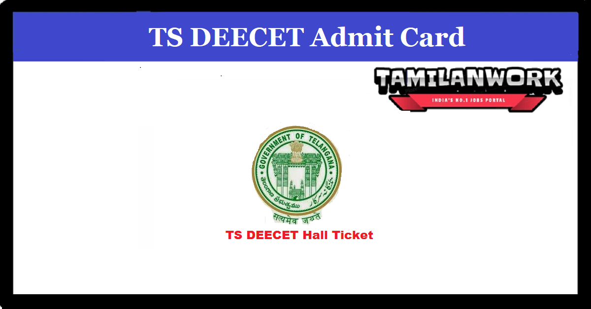 TS DEECET Hall Ticket 2022