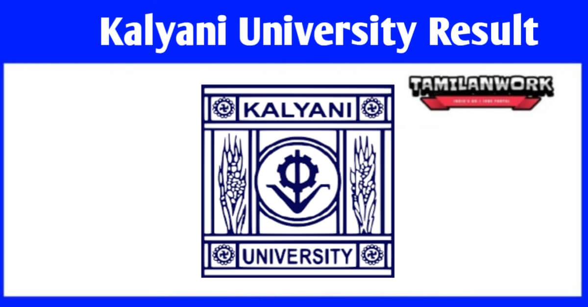 Kalyani University B.Ed 1st Admission List