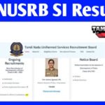 TNUSRB SI Provisional Selection List 2023, Check tnusrb.tn.in TNUSRB SI Provisional Selection List