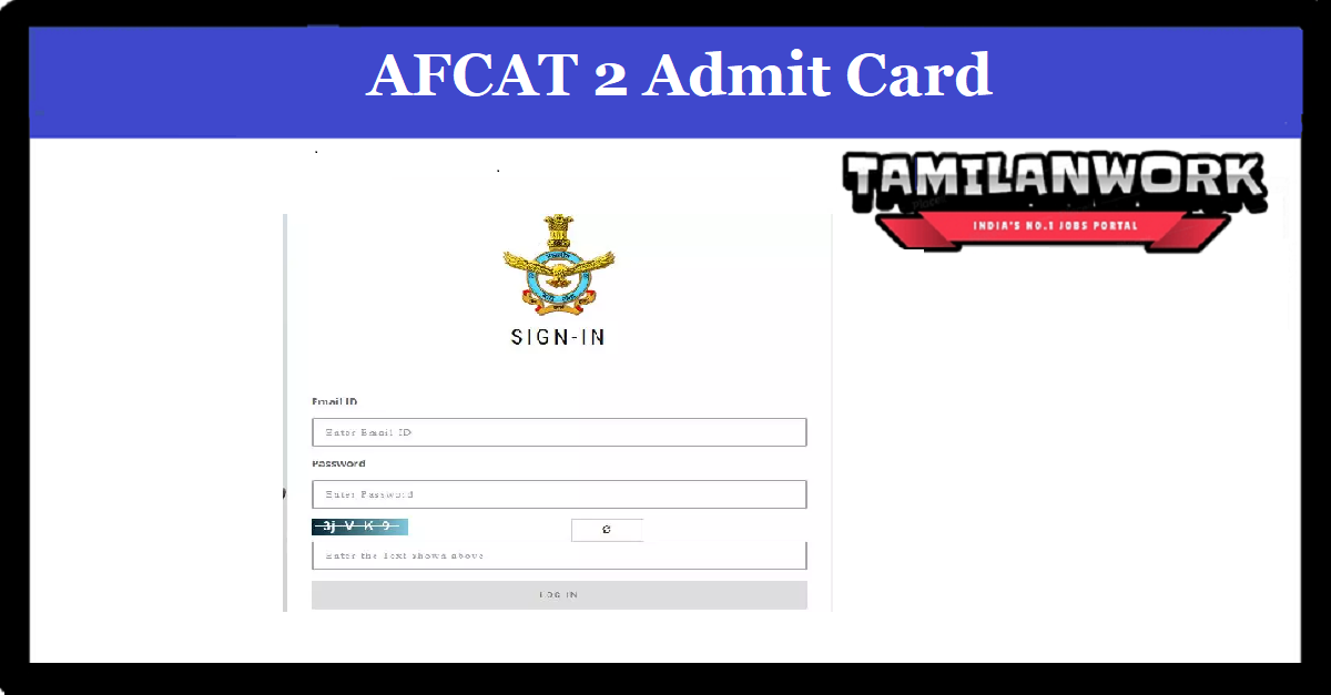 AFCAT 2 Admit Card