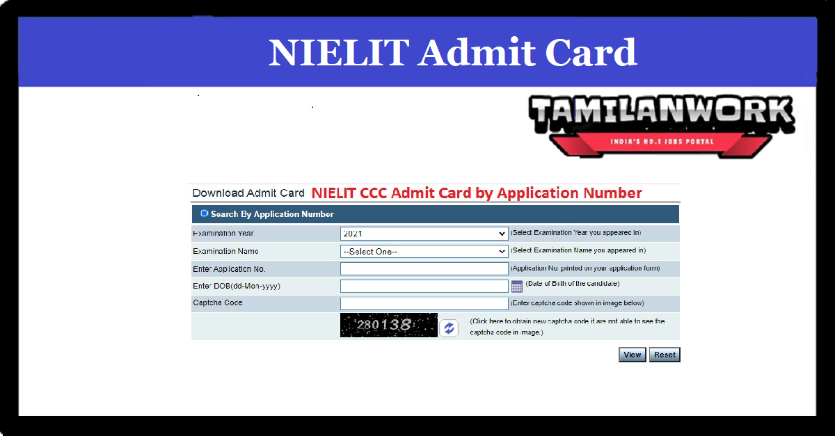 NIELIT CCC Admit Card 2022