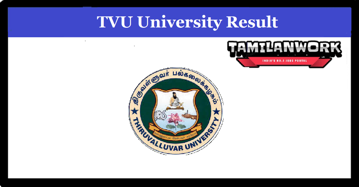 Thiruvalluvar University UG Result 2022