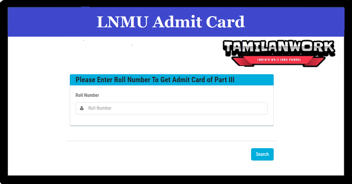 LNMU Part 3 Admit Card 2022