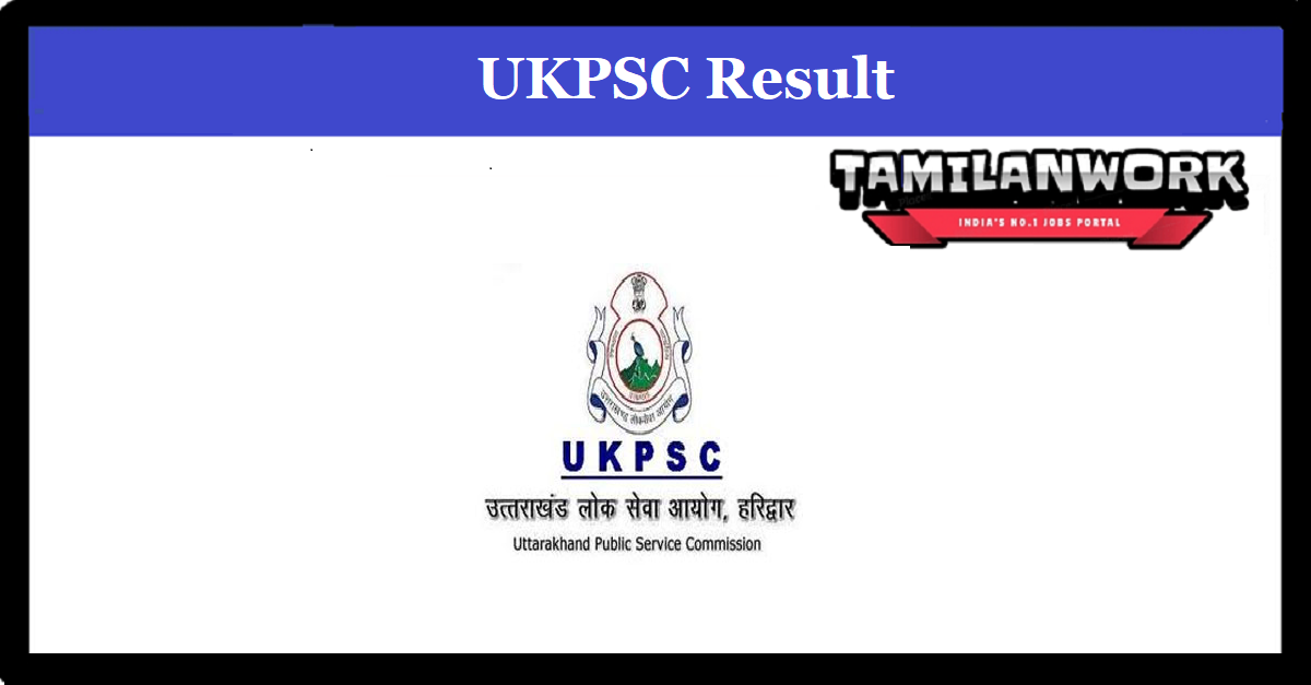 UKPSC JE Result 2022