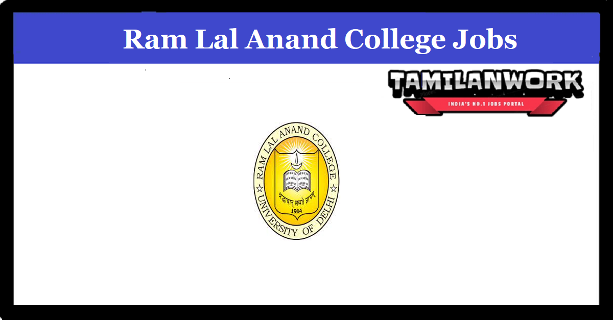 RAM Lal Anand College Recruitment 2022 Apply 73 Assistant Professor Posts RAM Lal Anand College Recruitment