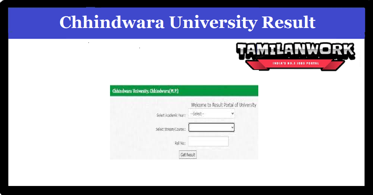 Chhindwara University Result