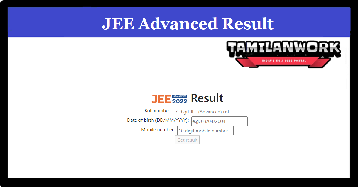 JEE Advanced AAT Result